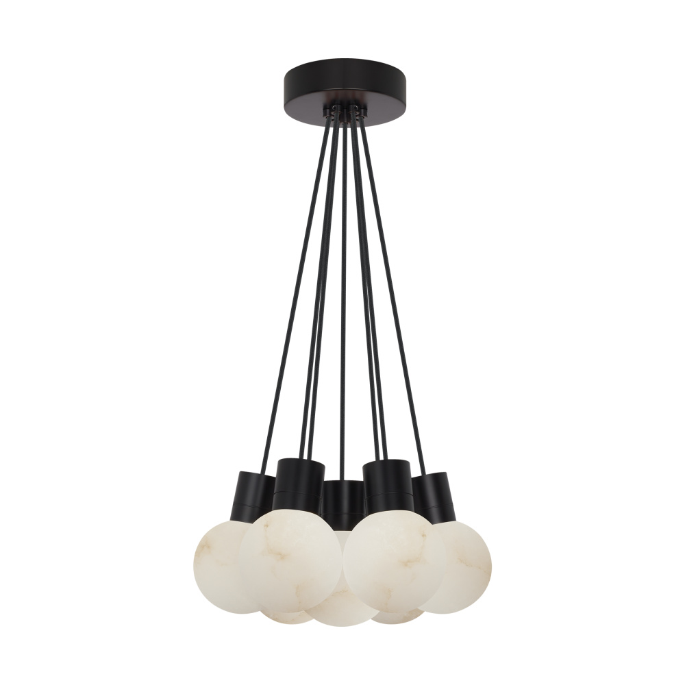 Mina Alabaster 7-Light Small Chandelier