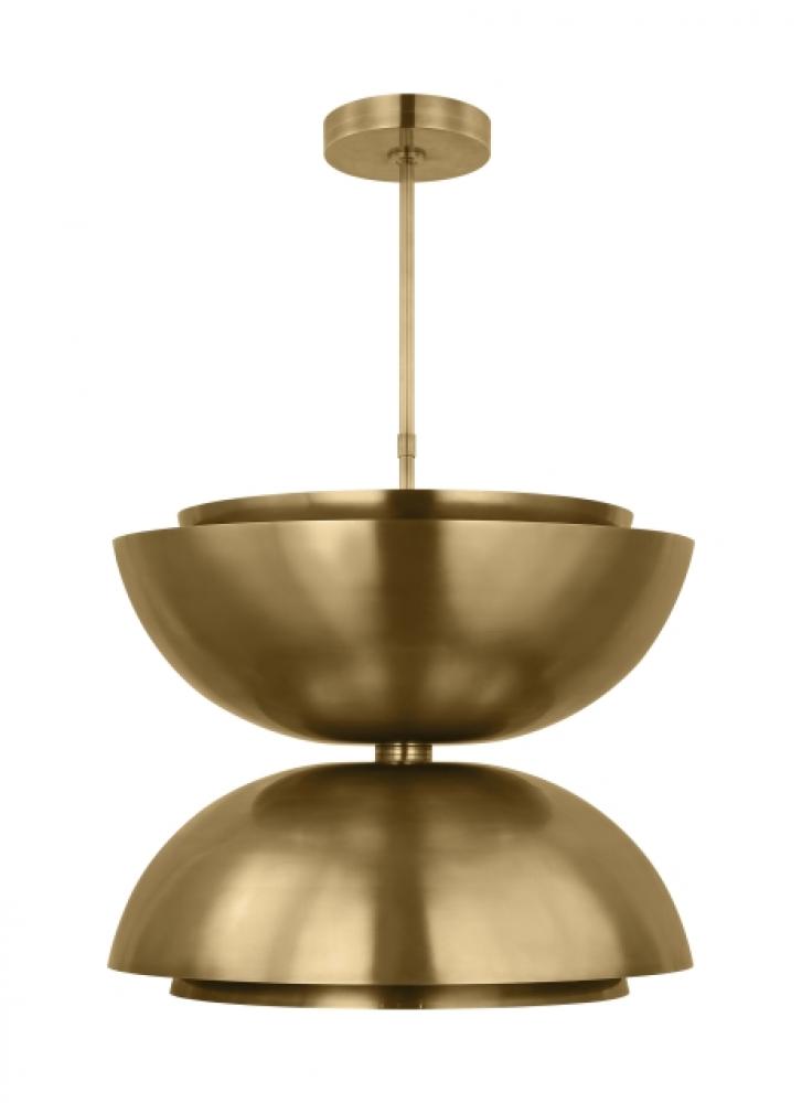 The Shanti X-Large Double 2-Light Damp Rated Integrated Dimmable LED Ceiling Pendant