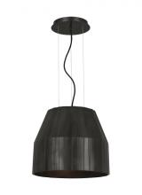 Visual Comfort & Co. Modern Collection CDPD17727PZ - The Bling Large 1-Light Damp Rated Integrated Dimmable LED Ceiling Pendant in Plated Dark Bronze