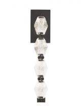 Visual Comfort & Co. Modern Collection 700WSCLR15BZ-LED927 - Sean Lavin Collier 1-light dimmable LED wall sconce with dark bronze finish and crystal shade