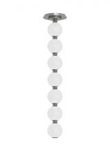 Visual Comfort & Co. Modern Collection SLPD22630NS - The Perle 24 Damp Rated Integrated Dimmable LED Ceiling Pendant in Polished Nickel