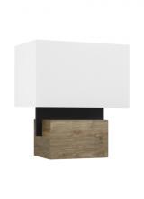 Visual Comfort & Co. Modern Collection 700PRTSLB18B-LED930 - The Slab Small 1-Light Damp Rated Dimmable Table Lamp in Nightshade Black