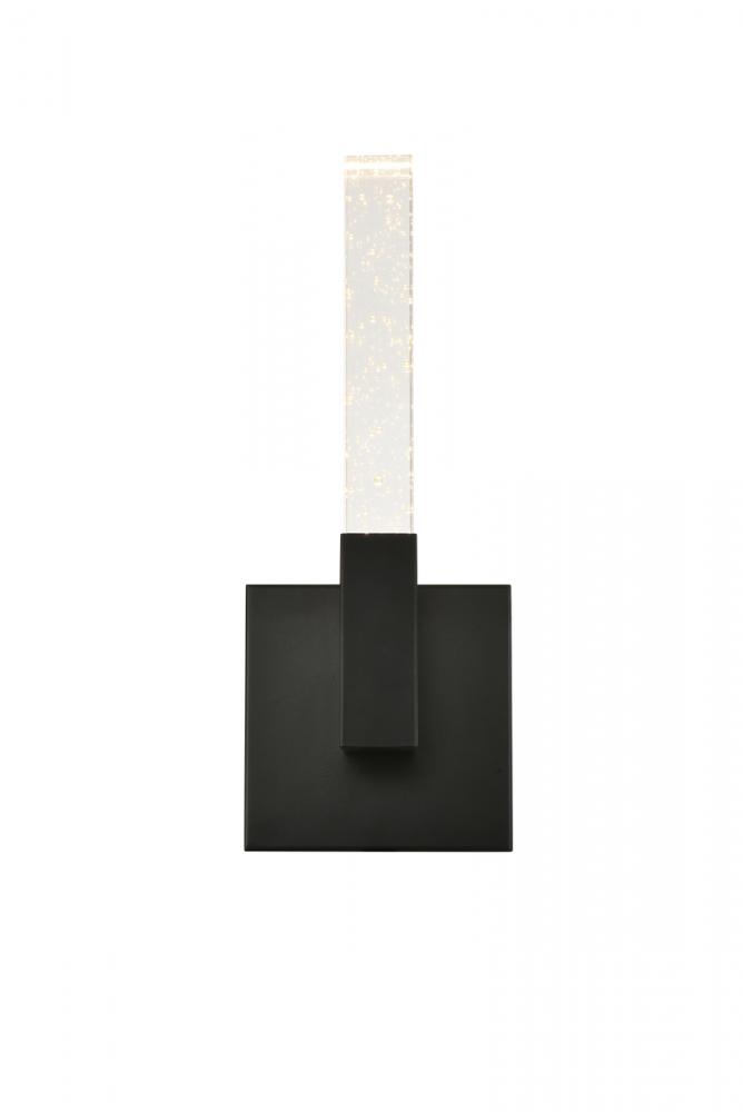 Noemi Wall sconce W6" E6.5" H14.5" L1 DIM 3CCT Black