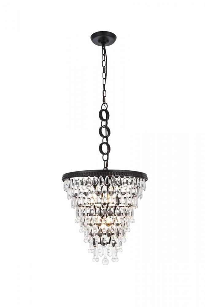 Nordic 5 lights black pendant