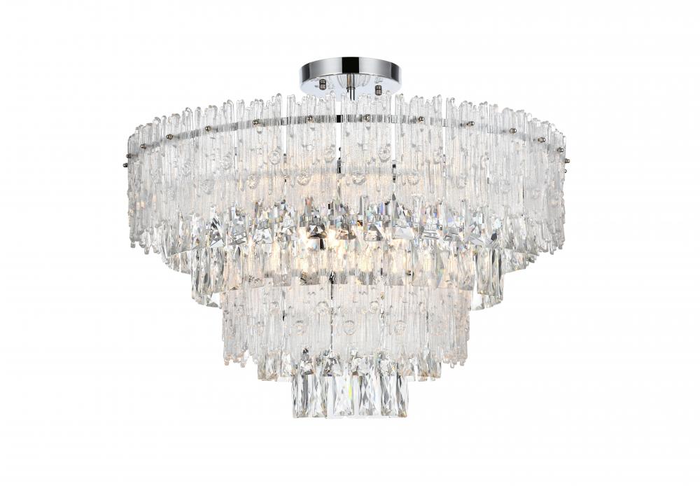 Emilia Flush D25"H19" E12 L8 Chrome