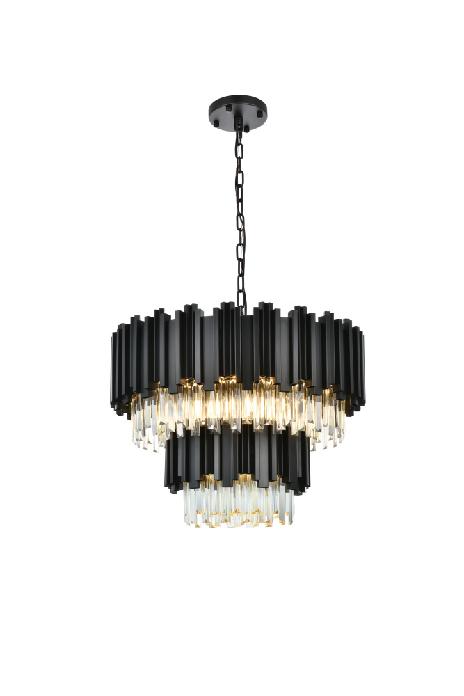 Pendant D24"H19"L6 Black