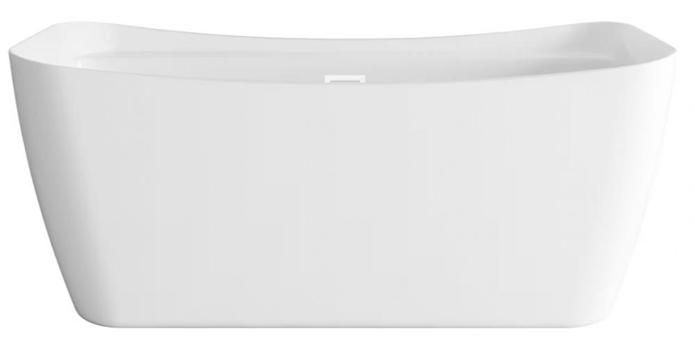 Bathtub 59.1x30.7x24.8 GW with WHT drain kit