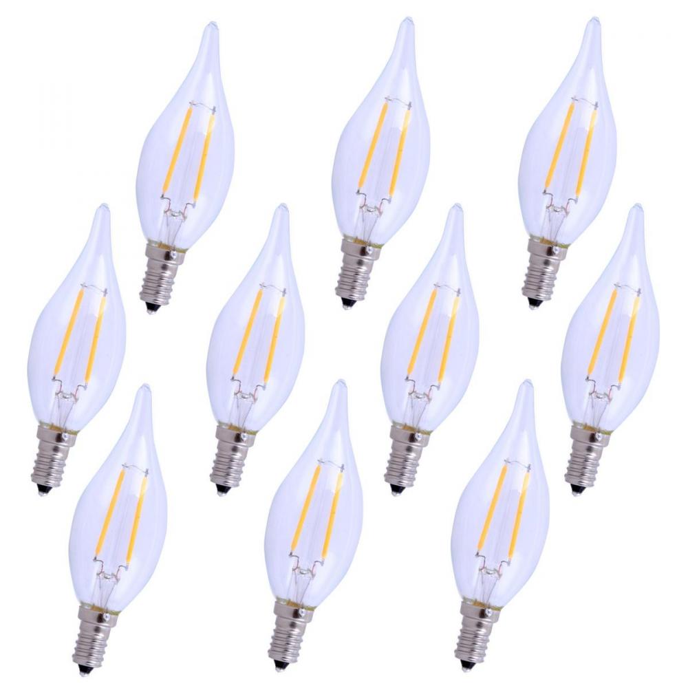 LED E12 CANDELABRA, 2700K, 300 degree, CRI80, ES, UL/CUL, 2.5W, 25W EQUIVALENT, 15000HRS