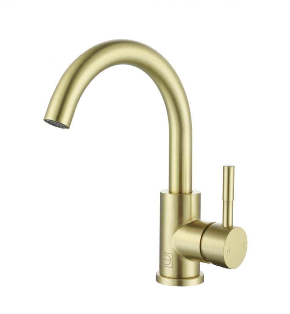 Vanity Faucet 1 15/16" × 9 11/16"  ×7 13/16" brushed gold