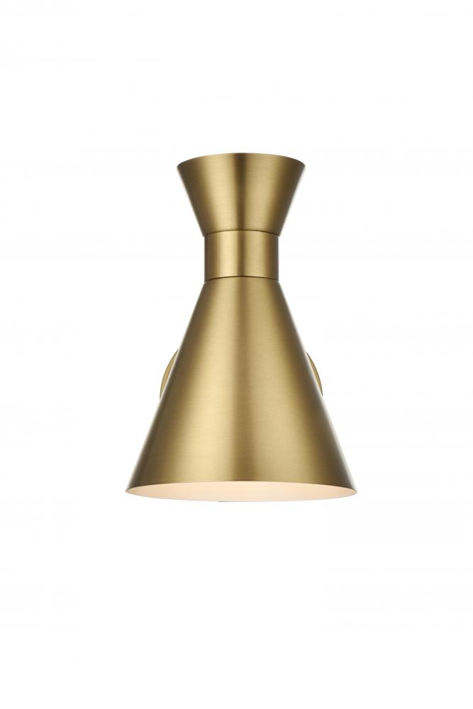 Halycon Wall Sconce W5.9"E10.5"H8.3" Satin Gold