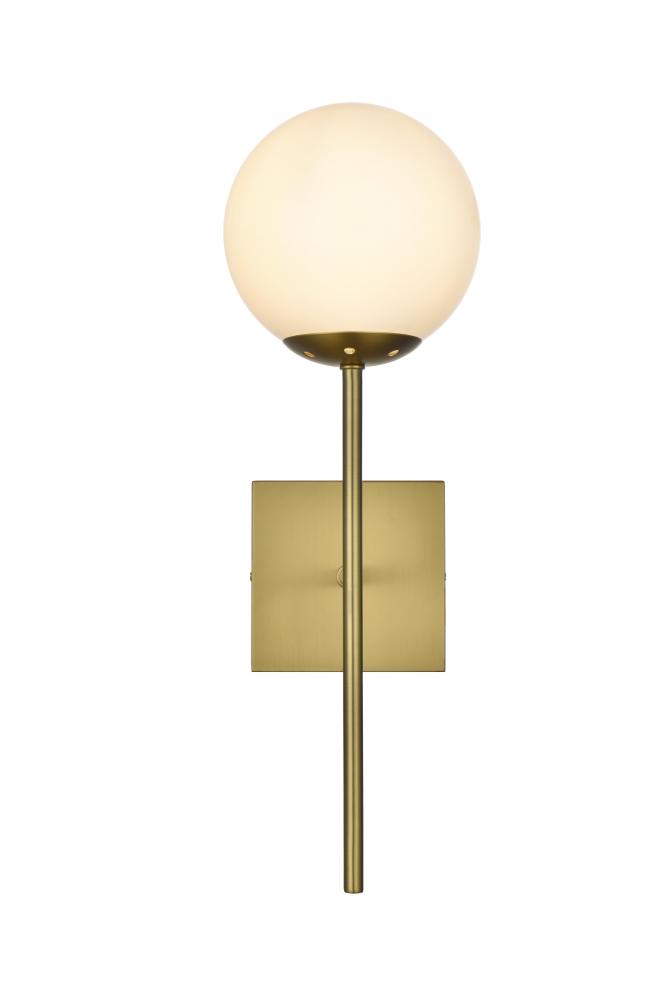 Neri Wall Sconce W5.9"E6.7"H17.8" Satin Gold