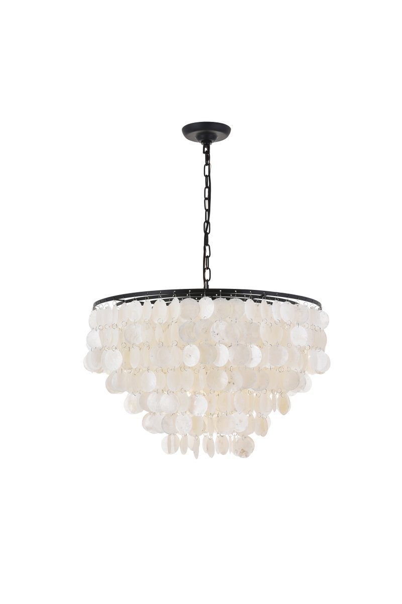 Selene 6 Light Black Pendant