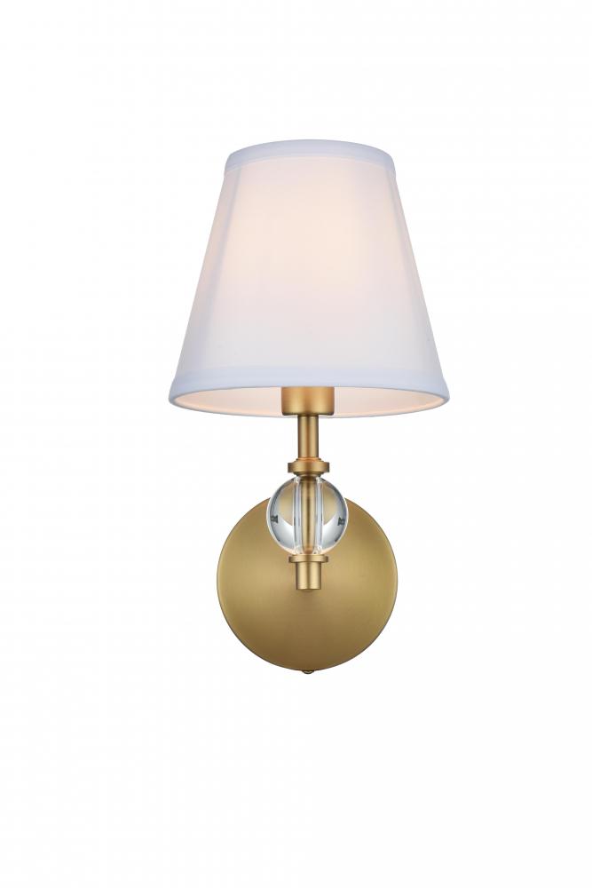 Bethany Wall sconce W6.7"E8.5"H12.5" Satin Gold