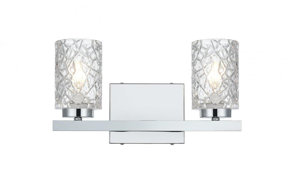 Cassie Wall sconce W14"E5.2"H7.7" Chrome