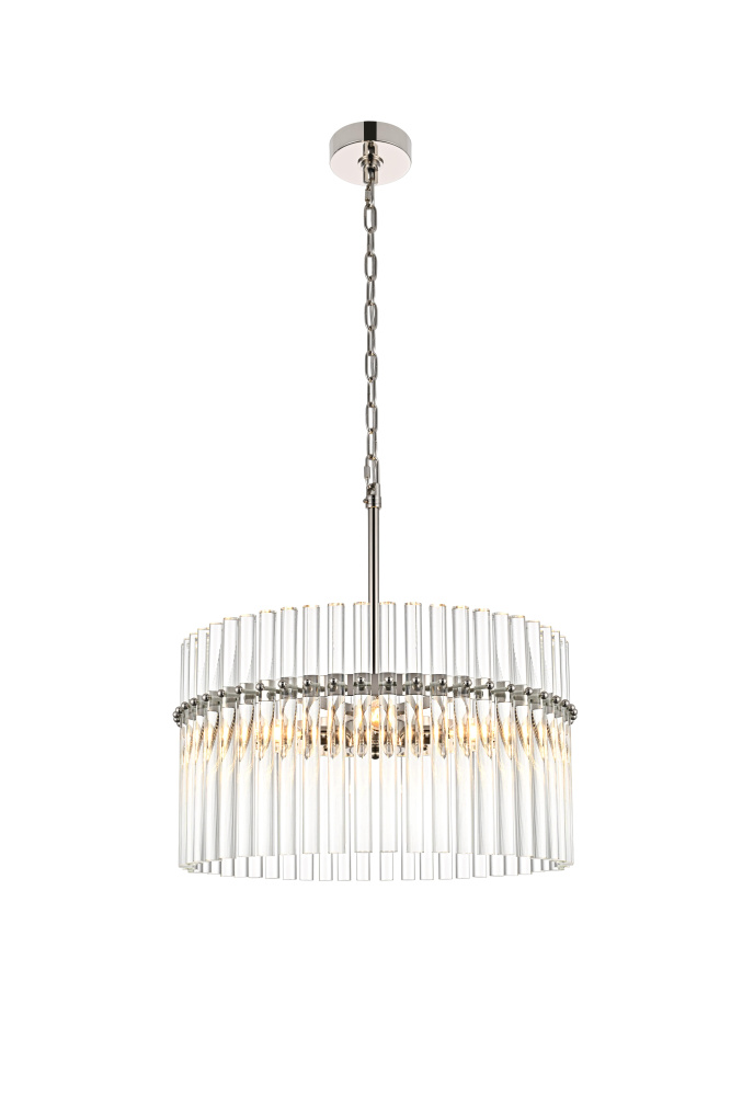 Paulina 20 inch Chandelier in Polished Nickel