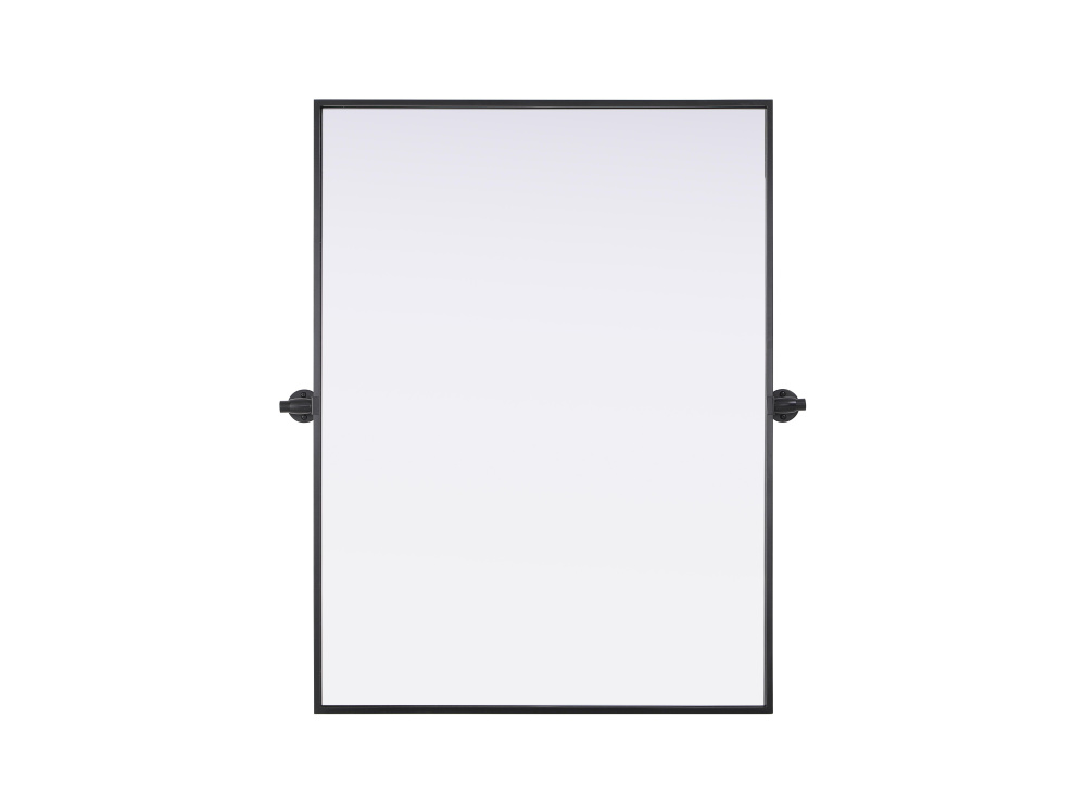 Metal Frame Mirror 27"W x 36"H Black