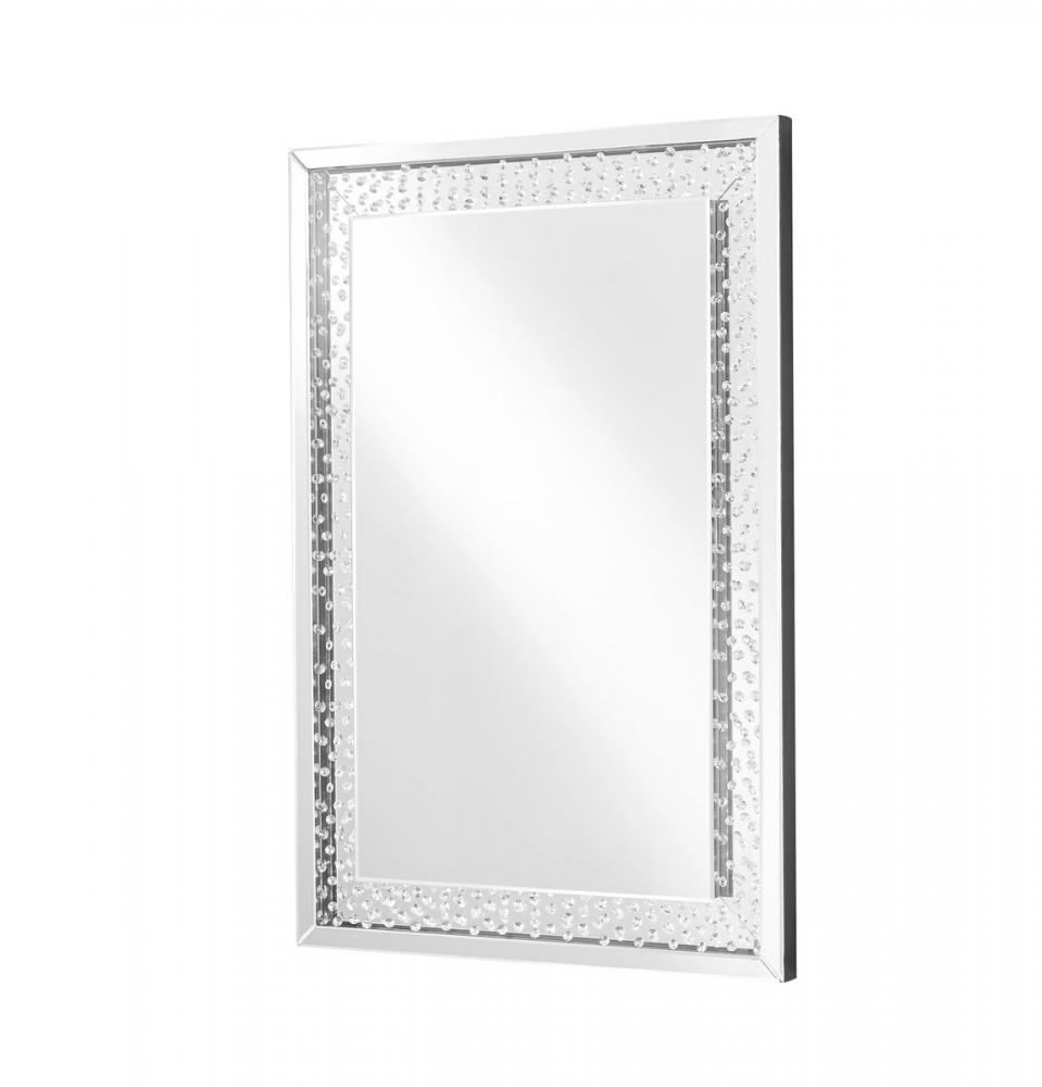 Sparkle 31 In. Contemporary Rectangle Mirror in Clear