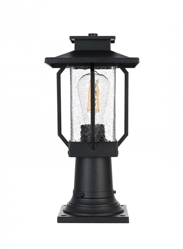 Outdoor Pole Light L7" W7" H15" L1Black