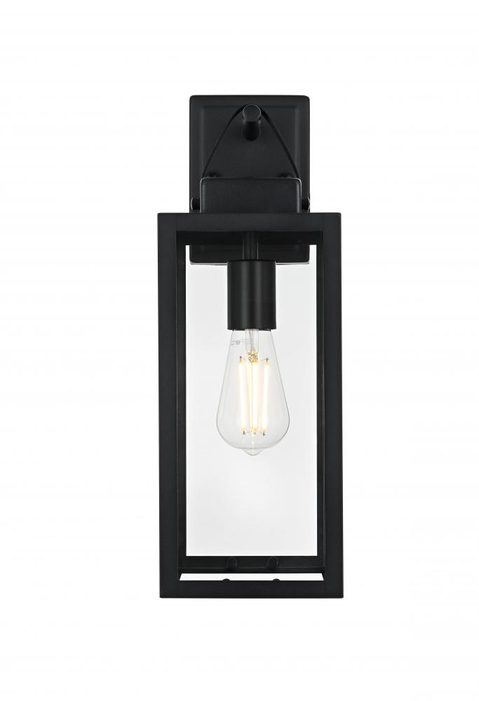 Wall sconce W6" H17.5" E8" L1 Black