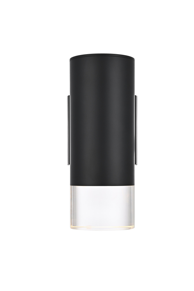 Wall Sconce W5"xH9"xE6" Black