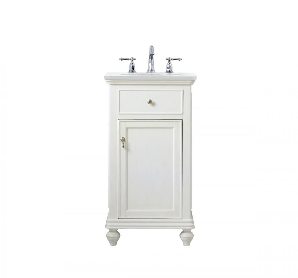 19 inch Single bathroom vanity in blue