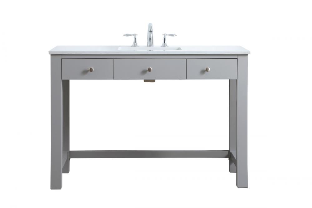48 inch ADA compliant bathroom vanity in gray