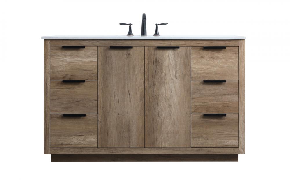 Vanity Cabinet 6Dw2Dr 54x22x34 Natural Oak