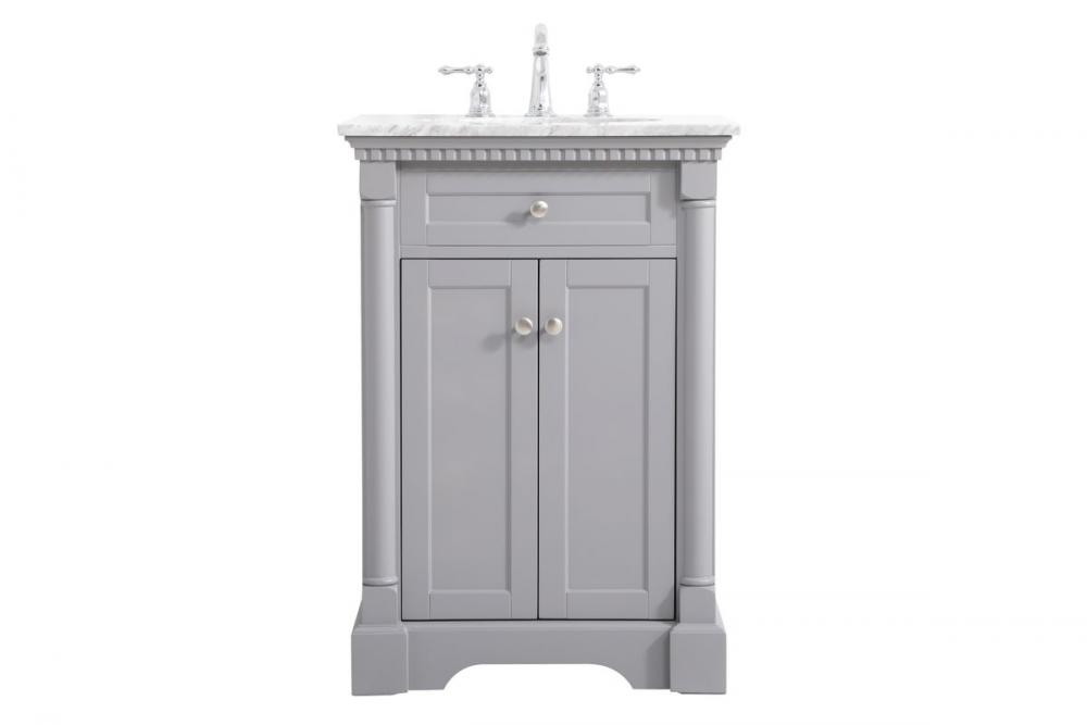 24 inch Single bathroom vanity in  Grey