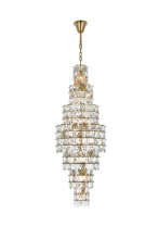 Elegant 1050SR24SG - Pendant D24"H67"L26 Satin Gold