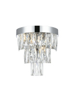 Elegant 1060W10C - Wall Sconce W10"S6.3"H10.5"L2 Chrome