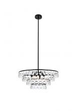 Elegant 1101D24BK - Ella 24 inch pendant in black