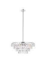 Elegant 1101D24C - Ella 24 inch pendant in chrome