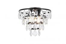 Elegant 1101F12BK - Ella 12 inch flush mount in black