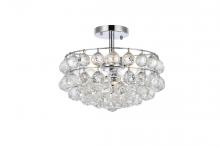 Elegant 1107F14C - Savannah 14 inch flush mount in chrome