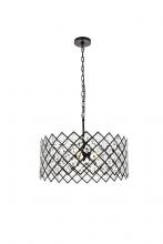 Elegant 1111D21BK - Lyla 21 inch pendant in black