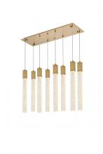 Elegant 2066D36SG - Weston 8 lights pendant in satin gold