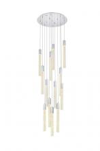 Elegant 2067G30C - Weston 13 lights pendant in chrome