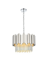 Elegant 3400D16C - Pendant D16"H14"L3 Chrome