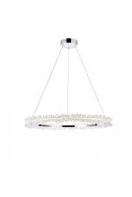 Elegant 3506D34C - Laurel LED 34 inch Chrome pendant