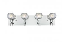 Elegant 3509W25C - Graham 4 Light Wall Sconce in Chrome