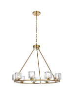 Elegant 5100D32SG - Pendant Light D32" G9 Lt9 40W Satin Gold