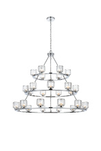 Elegant 5100L348C - Pendant Light D48"+36"+26" G9 Lt27 40W Chrome