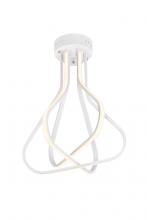 Elegant 5105F18WH - Dahlia LED FLUSH L18"H24"34W WH