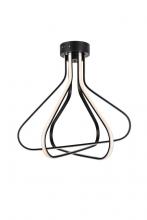 Elegant 5105F26BK - Dahlia LED FLUSH L26"H27"42W BK