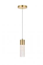 Elegant 5200D4G - Constellation 1 light Gold LED Pendant