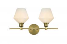 Elegant LD2313SG - Gene Wall L19.1W8H10.5 Satin Gold W/GL