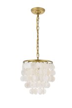 Elegant LD5050D10BR - Selene 1 Light Brass Pendant