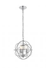 Elegant LD5055D12C - Wallace 3 Light Chrome Pendant