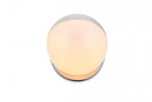 Elegant LD7305W5CH - Majesty 1 light Chrome and frosted white Bath Sconce