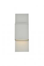 Elegant LDOD4024S - Raine Integrated LED Wall Sconce in Silver